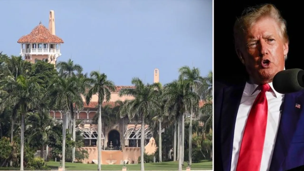 Former US President Donald Trump's Mar-a-Lago estate