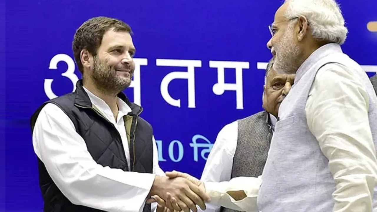 modi and rahul gandhi together