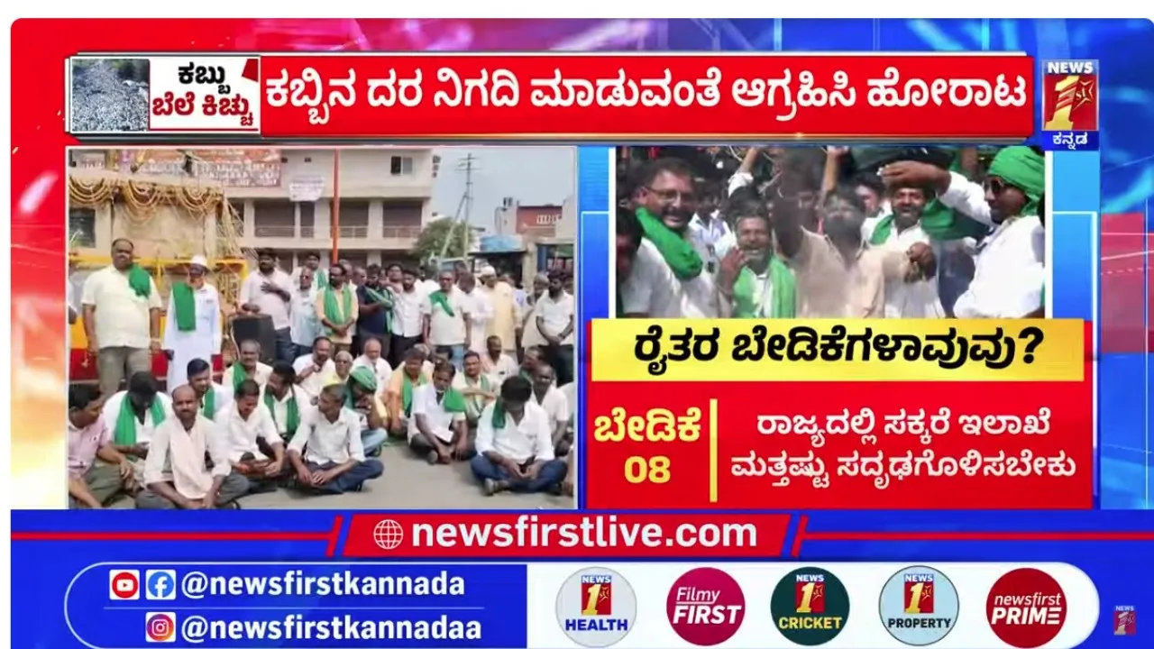 sugarcane farmers protest