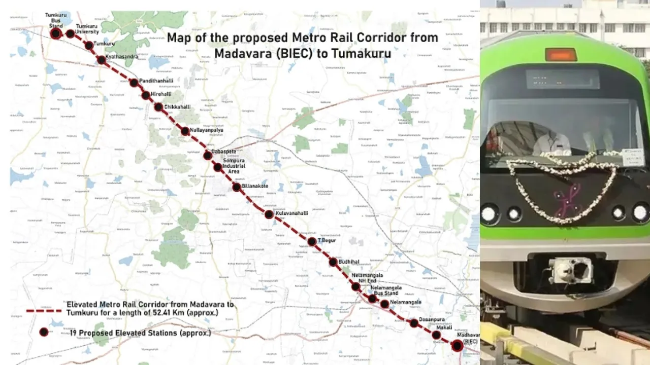 METRO CONNECTIVITY TO TUMAKURU