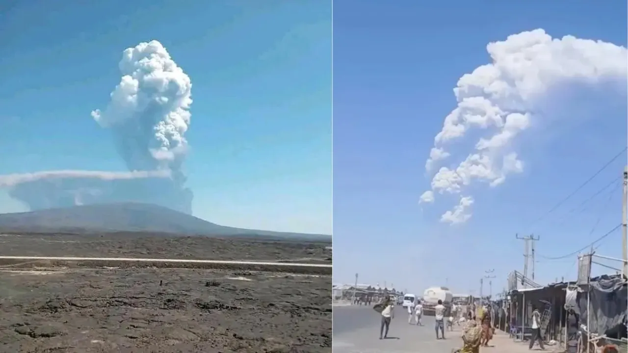 ETIOPIA VOLCANO ERUPTED