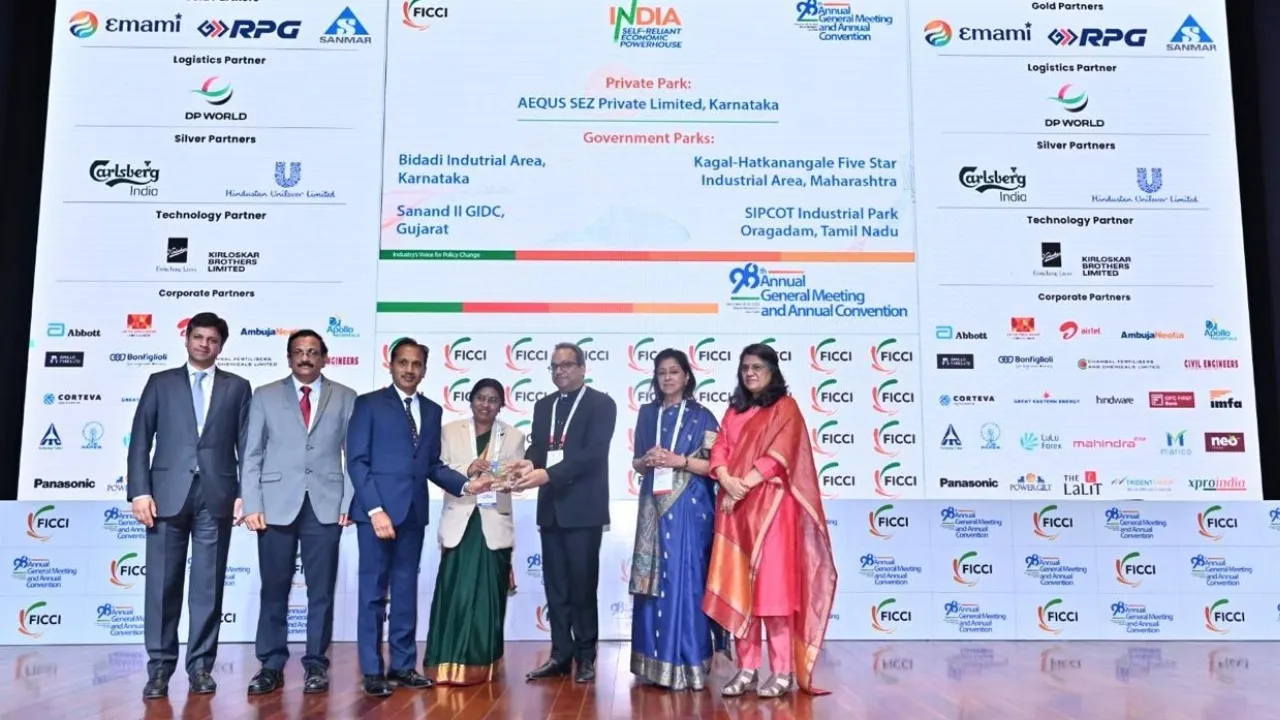 BIDADI INDUSTRIAL AREA IS CLEAN PARK AWARD