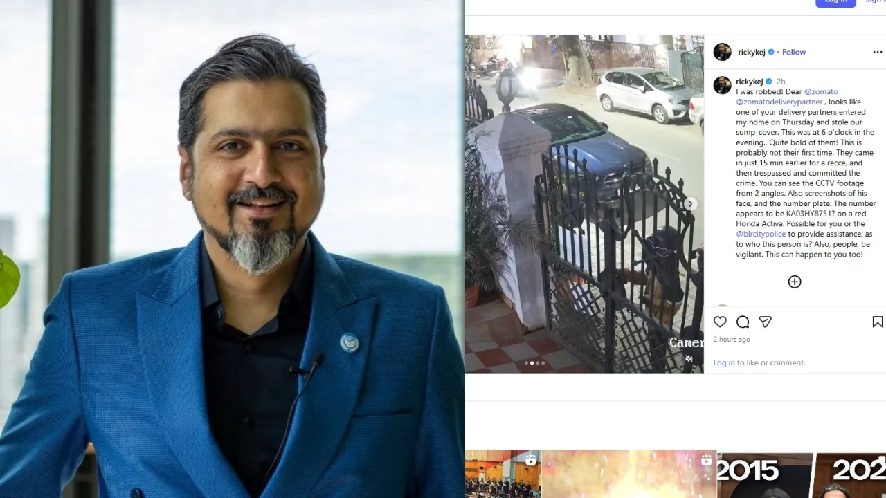 THEFT AT RICKY KEZ HOUSE AT BANGALORE