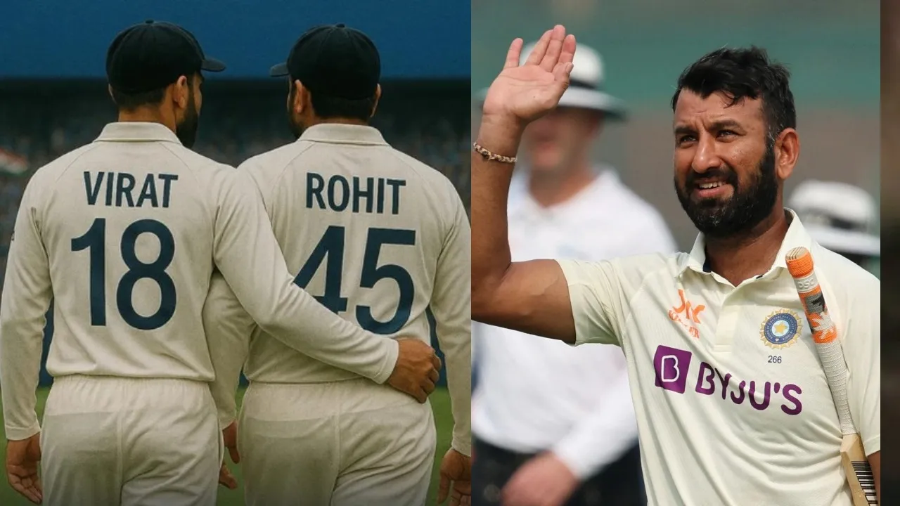 Virat kohli rohit sharma cheteshwar pujara