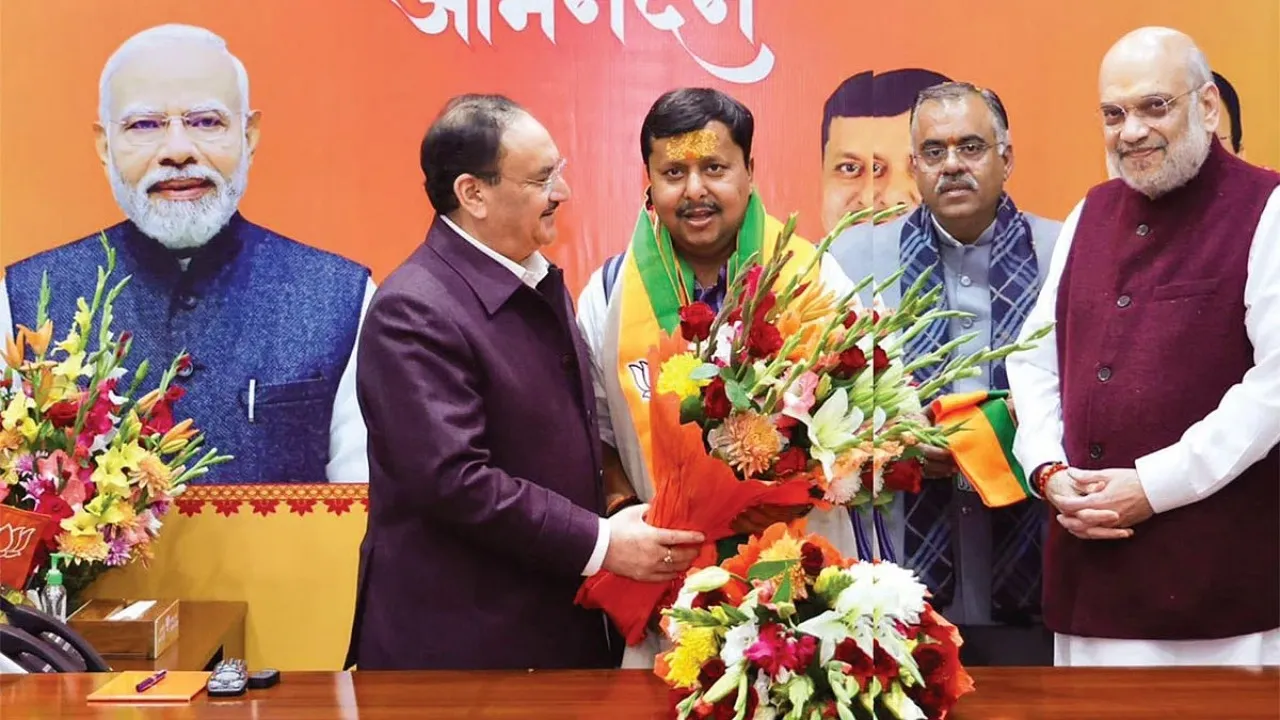 NITIN NABIN TOOK CHARGE AS BJP PREZ