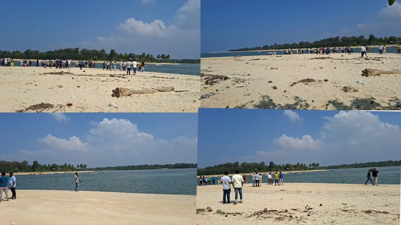 Baot capsizes at udupi beach