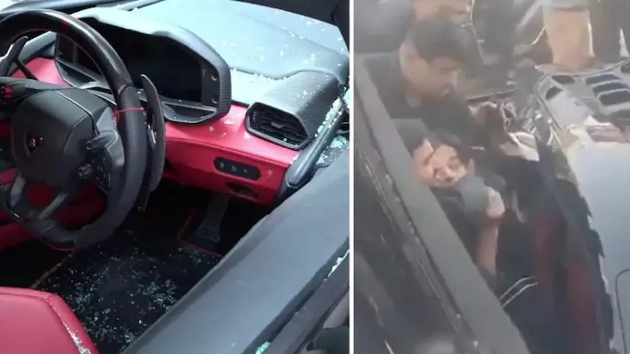 kanpura lamborgini car accident