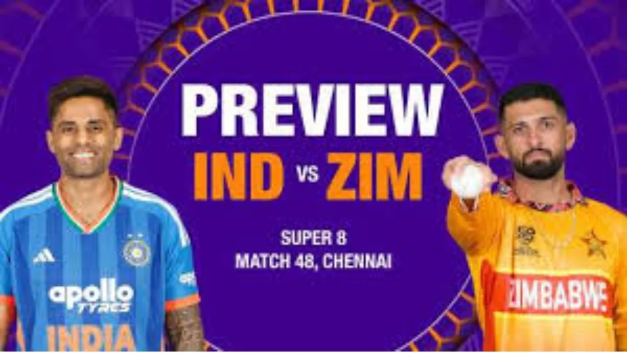 india and zimbambe match