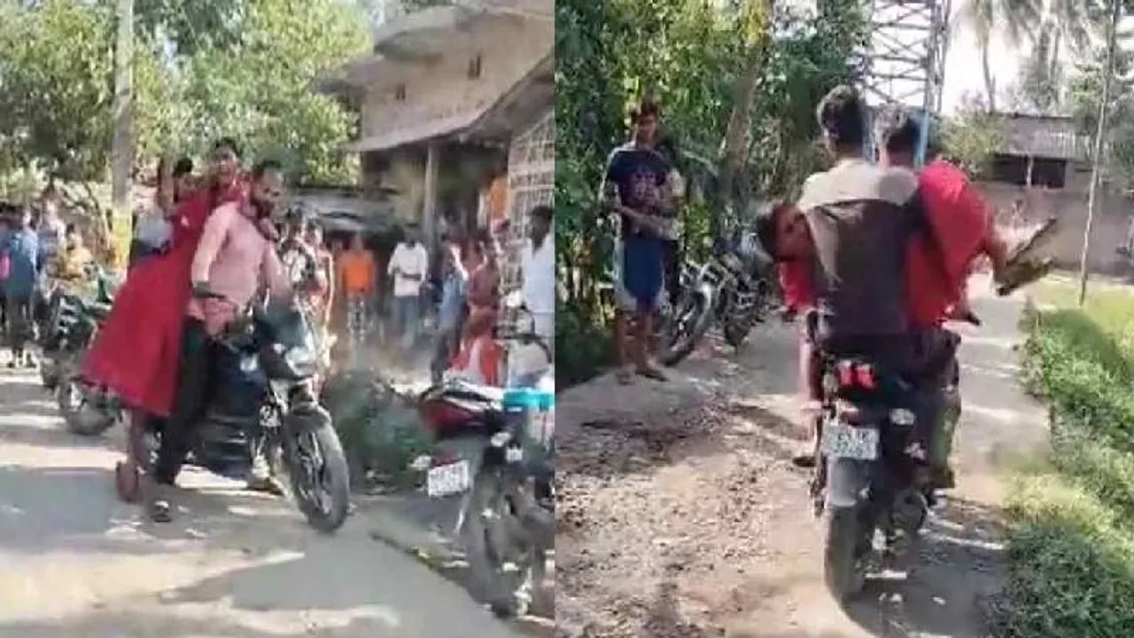 ಯಾವ ಸಿನಿಮಾಗೂ ಕಮ್ಮಿಯಿಲ್ಲ..!! Love ಮಾಡಿ ಮದ್ವೆ ಆಗಿದ್ದ ತಂಗಿಯನ್ನು ಬೈಕ್​​ ಮೇಲೆ ಎತ್ತಾಕೊಂಡು ಬಂದ ಅಣ್ಣಂದಿರು..!