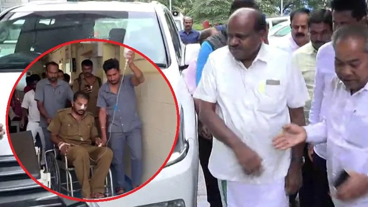 ಚಲುವರಾಯಸ್ವಾಮಿ ಜೀವದ ಜೊತೆ ಚೆಲ್ಲಾಟ ಆಡ್ತಿದ್ದಾರೆ -ಆತ್ಮಹತ್ಯೆಗೆ ಯತ್ನಿಸಿದ್ದ ಚಾಲಕನ ಆರೋಗ್ಯ ವಿಚಾರಿಸಿ ಕುಮಾರಸ್ವಾಮಿ ಆಕ್ರೋಶ