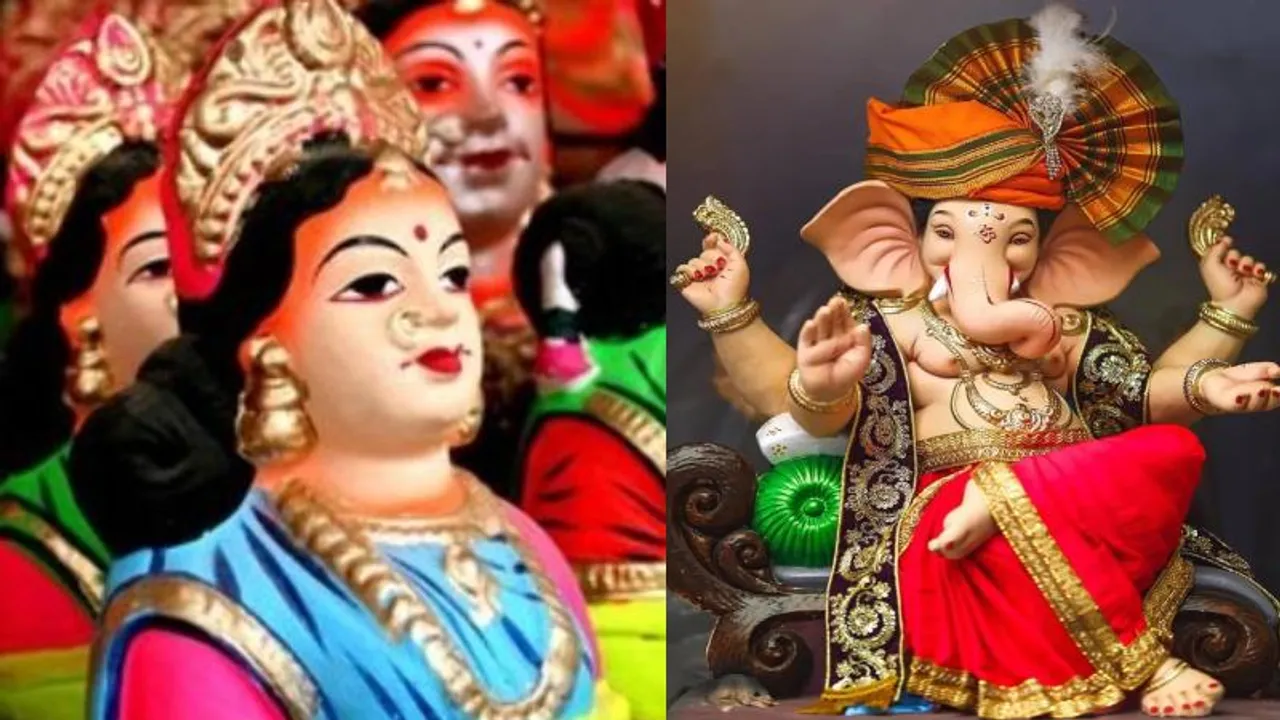 ಗೌರಿ-ಗಣೇಶ ಹಬ್ಬದ ಸಂಭ್ರಮ.. ಮಗನಿಗಿಂತ ಮೊದಲೇ ಇಂದು ತಾಯಿ ಗೌರಿಗೆ ಪೂಜೆ.. ಸಡಗರದ ವಿಘ್ನೇಶ್ವರನ ಪ್ರತಿಷ್ಠಾಪನೆ