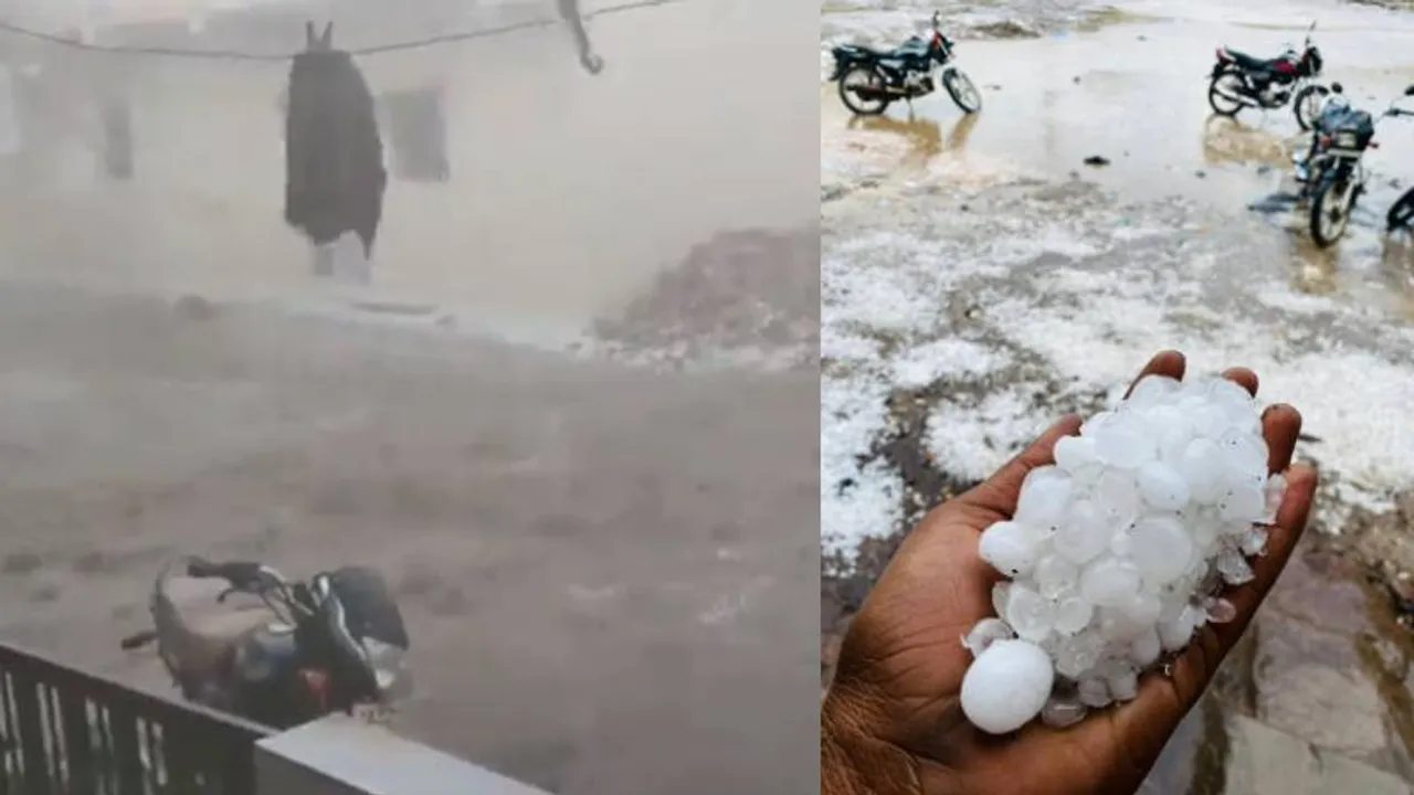 WATCH: ಆಲಿಕಲ್ಲು ಮಳೆಗೆ ತತ್ತರಿಸಿದ ಗುಜರಾತ್ ಜನತೆ.. ಸಿಡಿಲು ಬಡಿದು ಕನಿಷ್ಠ 20 ಮಂದಿ ಸಾವು