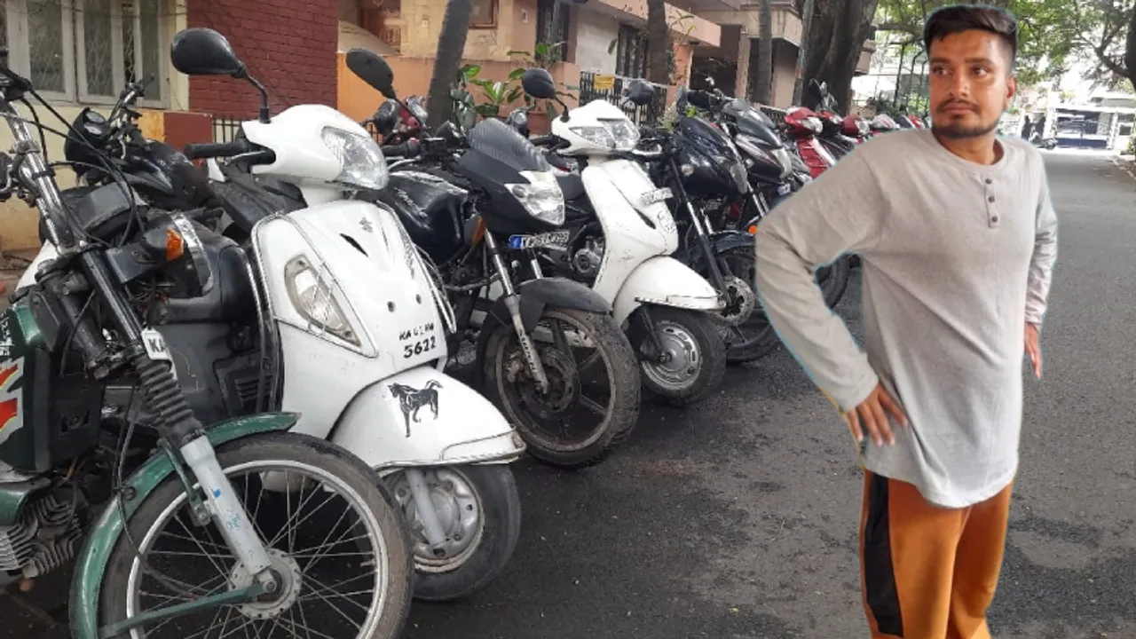 ಒಂದು ಕ್ವಾರ್ಟರ್ ಎಣ್ಣೆಗಾಗಿ ಬೈಕ್ ಕಳ್ಳತನ; ಕಿಲಾಡಿ ಕುಡುಕನ ಖತರ್ನಾಕ್ ಕೆಲಸಕ್ಕೆ ದಂಗಾದ ಪೊಲೀಸರು!