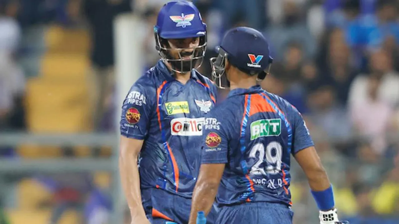 LSG vs MI; ಮುಂಬೈ ಇಂಡಿಯನ್ಸ್​ಗೆ ಬೃಹತ್ ಟಾರ್ಗೆಟ್​ ಕೊಟ್ಟ ಕನ್ನಡಿಗ KL ರಾಹುಲ್​ ಪಡೆ; ಪ್ಲೇ ಆಫ್ ಕನಸು? 
