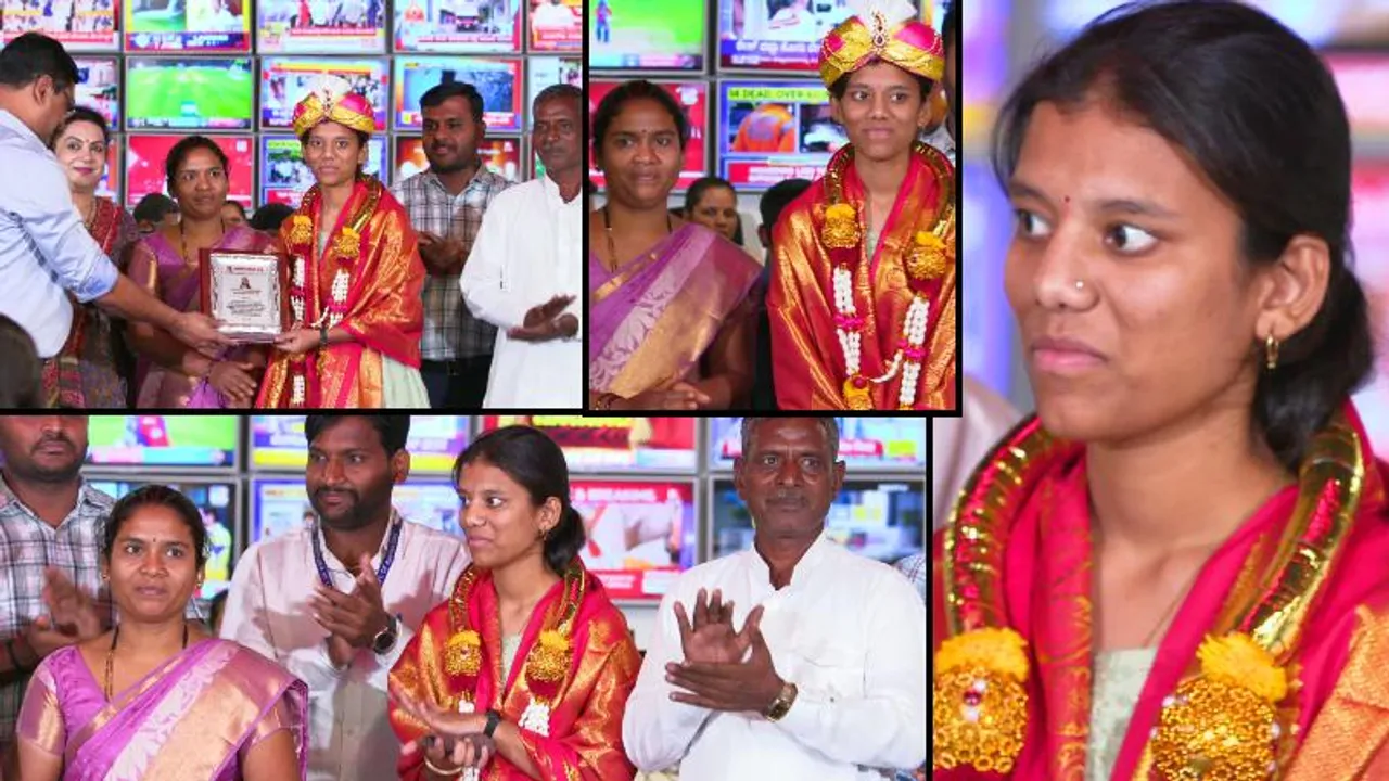 SSLCಯಲ್ಲಿ ರಾಜ್ಯಕ್ಕೆ ಪ್ರಥಮ ಬಂದ ಅಂಕಿತಾ ಬಸಪ್ಪಗೆ ನ್ಯೂಸ್​ಫಸ್ಟ್​ ವತಿಯಿಂದ ಕಿರುಕಾಣಿಕೆ