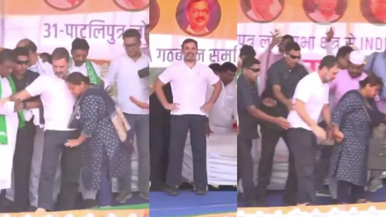 VIDEO: ದಿಢೀರ್​ ಕುಸಿದು ಬಿದ್ದ ರಾಹುಲ್​ ಗಾಂಧಿ ಇದ್ದ ವೇದಿಕೆ.. ಆಮೇಲೇನಾಯ್ತು?