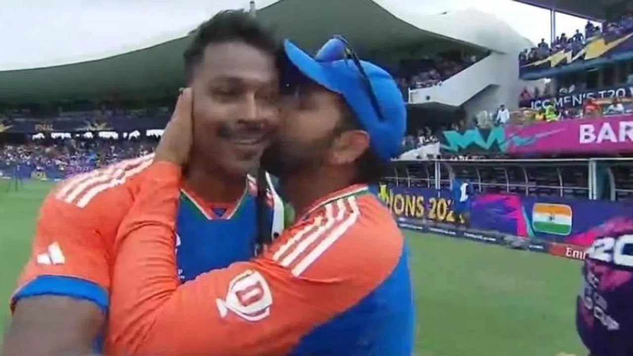 ‘ನೀನೇ ನಾಯಕ..’ ಹಾರ್ದಿಕ್ ಪಾಂಡ್ಯರನ್ನು ತಬ್ಬಿ ಮುತ್ತಿಟ್ಟು ಕಣ್ಣೀರು ಇಟ್ಟ ರೋಹಿತ್ ಶರ್ಮಾ