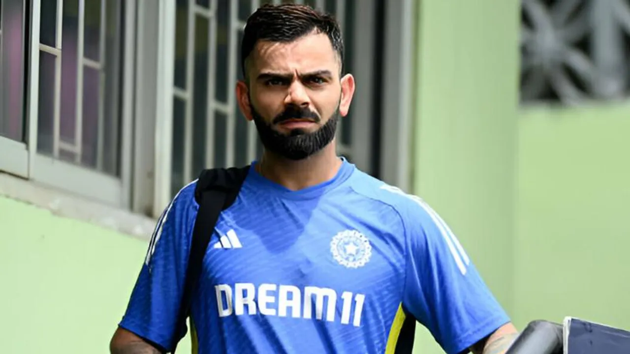 ಬ್ಯಾಟ್​​​ ಎಡ್ಜ್​​​​ ಆಗಿದ್ರೂ DRS ತೆಗೆದುಕೊಳ್ಳದ ವಿರಾಟ್; ಕೊಹ್ಲಿ ಔಟ್​​ ಅಲ್ಲವೇ ಅಲ್ಲ..! VIDEO