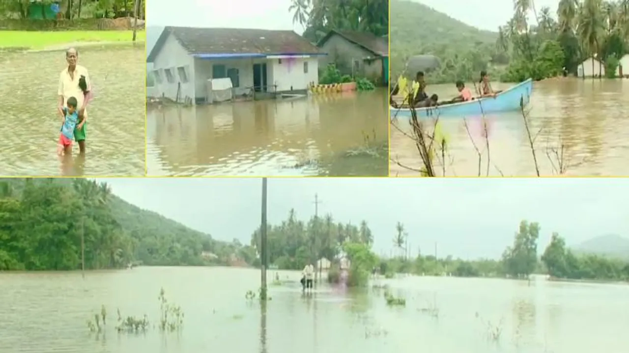 ಮಳೆ ನೀರಲ್ಲಿ ನಿಂತ ಇಡೀ ಗ್ರಾಮ.. ಭಾರತೀಯ ಕದಂಬ ನೌಕಾನೆಲೆ ಇದಕ್ಕೆ ಕಾರಣವಾಯ್ತಾ?
