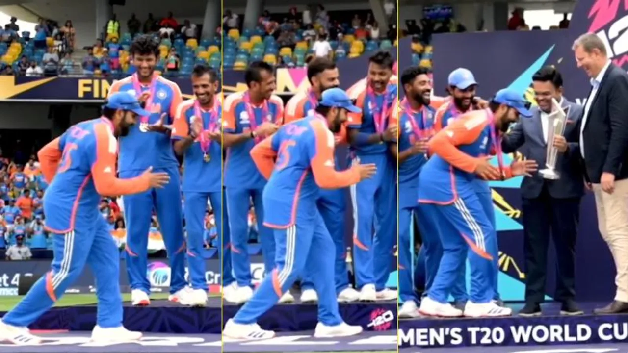 ಐಕಾನಿಕ್ ವಾಕಿಂಗ್​ನಲ್ಲಿ ಟ್ರೋಫಿ ಸ್ವೀಕರಿಸಿದ್ದ ರೋಹಿತ್.. ಹಿಟ್​​ಮ್ಯಾನ್​ಗೆ ಈ ಸ್ಟೈಲ್ ಹೇಳಿದ್ಯಾರು?