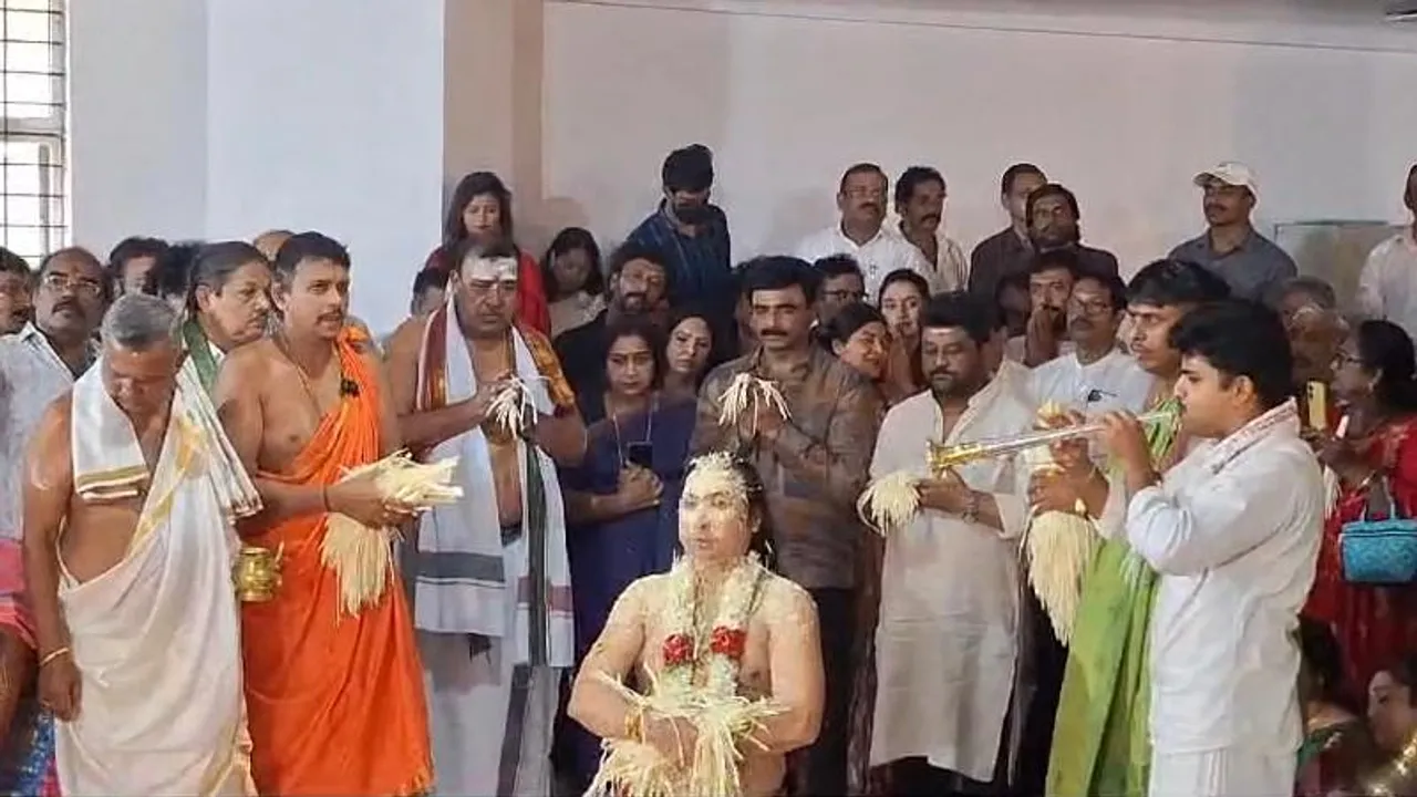 ಸ್ಯಾಂಡಲ್‌ವುಡ್‌ ಕಲಾವಿದರ ಸಂಘದ ಪೂಜೆ ಬಳಿಕ ದರ್ಶನ್ ಭೇಟಿಗೆ ಹೊರಟ ಅಭಿಷೇಕ್, ಧನ್ವೀರ್‌, ಚಿಕ್ಕಣ್ಣ!