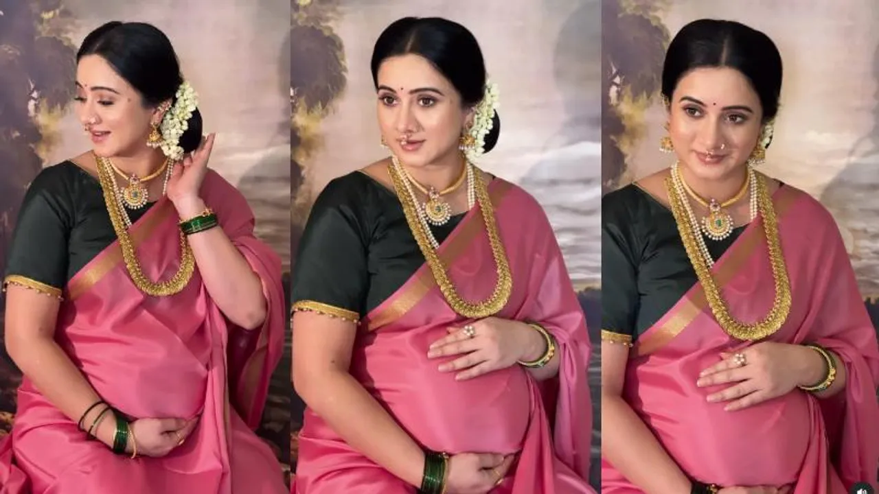 ರವಿವರ್ಮನ ಚಿತ್ರಪಟದಲ್ಲಿದ್ದಂತೆ ಕಾಣಿಸಿಕೊಂಡ ತುಂಬು ಗರ್ಭಿಣಿ ಹರ್ಷಿಕಾ ಪೂಣಚ್ಚ; ದೃಷ್ಟಿ ಆಗುತ್ತೆ ಎಂದ ಫ್ಯಾನ್ಸ್