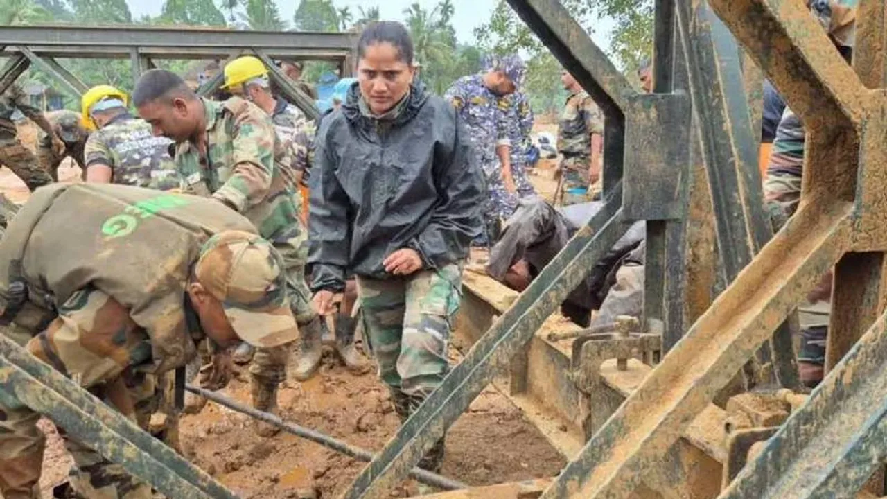 ವಯನಾಡಿನಲ್ಲಿ ‘ಬೈಲಿ ಸೇತುವೆ’ ನಿರ್ಮಿಸಿದ ಮಹಿಳಾ ಸಿಂಗಂ.. ಮೇಜರ್​ ಸೀತಾ ಶೆಲ್ಕೆ ಕಾರ್ಯಕ್ಕೆ ದೊಡ್ಡ ಸೆಲ್ಯೂಟ್ !