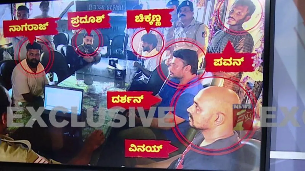 ಡಿ-ಗ್ಯಾಂಗ್​​ ಪಾರ್ಟಿ ಮರುಸೃಷ್ಟಿಯ ಫೋಟೋ ರಿವೀಲ್; ವಿನಯ್, ದರ್ಶನ್​, ಚಿಕ್ಕಣ್ಣ ಅಕ್ಕಪಕ್ಕ..!