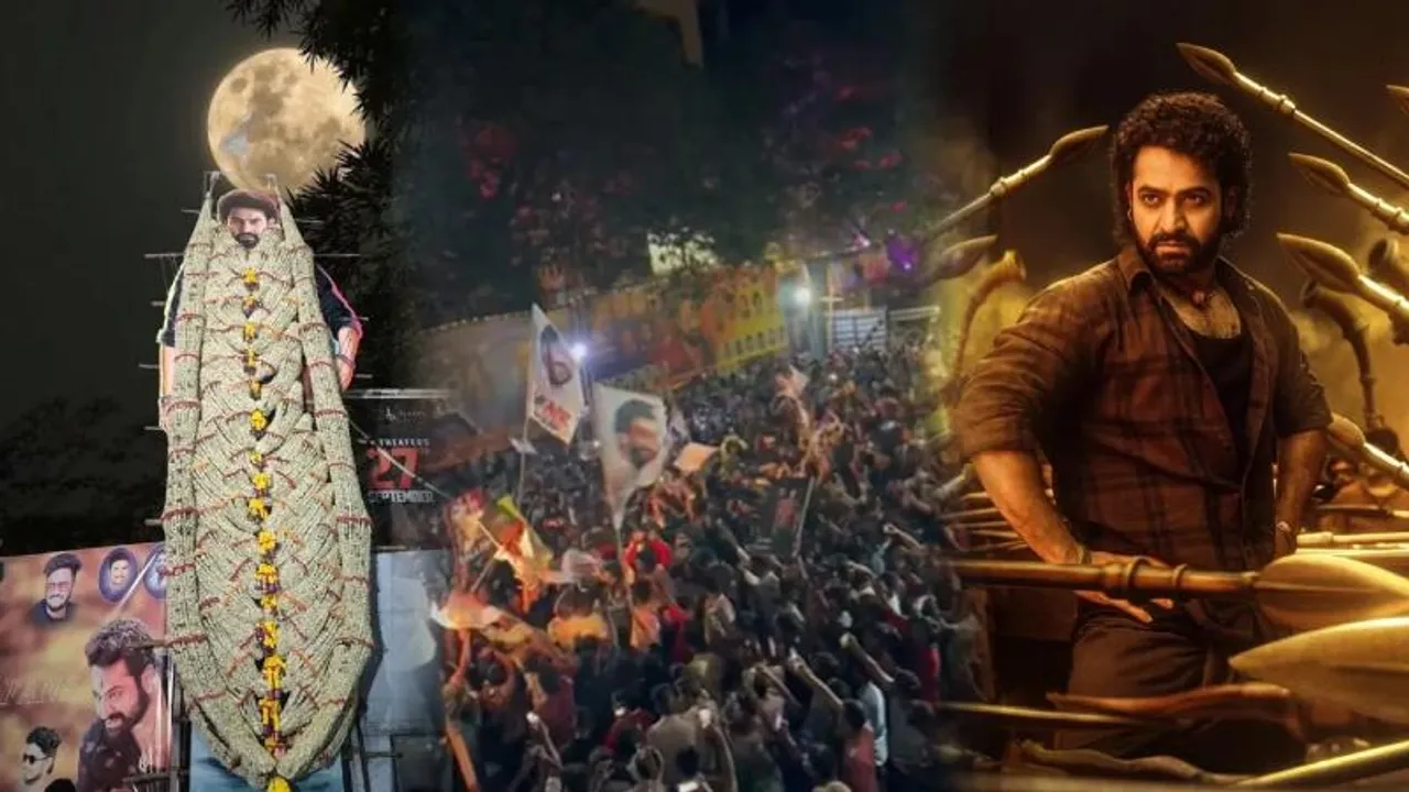Devara release; ದೇಶದಲ್ಲಿ Jr NTR ಅಭಿಮಾನಿಗಳಿಗೆ ಹಬ್ಬ.. ಹೆಂಗಿದೆ ಸಂಭ್ರಮ..? ವಿಡಿಯೋ