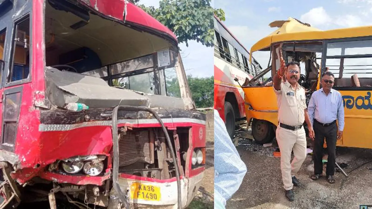 ಶಾಲಾ ಬಸ್‌ ಭೀಕರ ಅಪಘಾತ.. ರಾಯಚೂರಲ್ಲಿ ಹೃದಯವಿದ್ರಾವಕ ಘಟನೆ; ₹5 ಲಕ್ಷ ಪರಿಹಾರ!