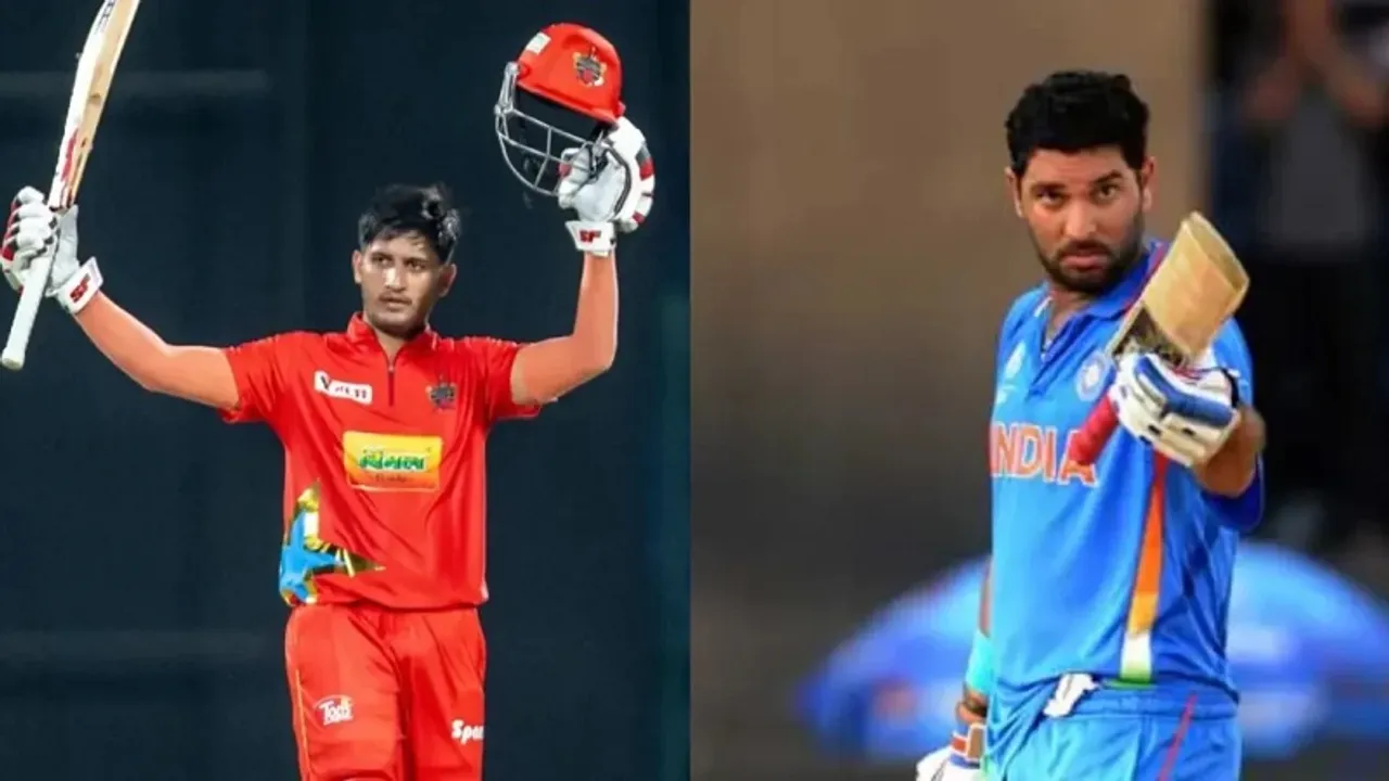 6 ಬಾಲ್​ಗೆ 6 ಸಿಕ್ಸರ್​​ ಸಿಡಿಸಿದ್ದ ಯುವ ಬ್ಯಾಟರ್​​; ಆರ್​​ಸಿಬಿಗೆ Jr. ಯುವರಾಜ್​ ಸಿಂಗ್​ ಎಂಟ್ರಿ!