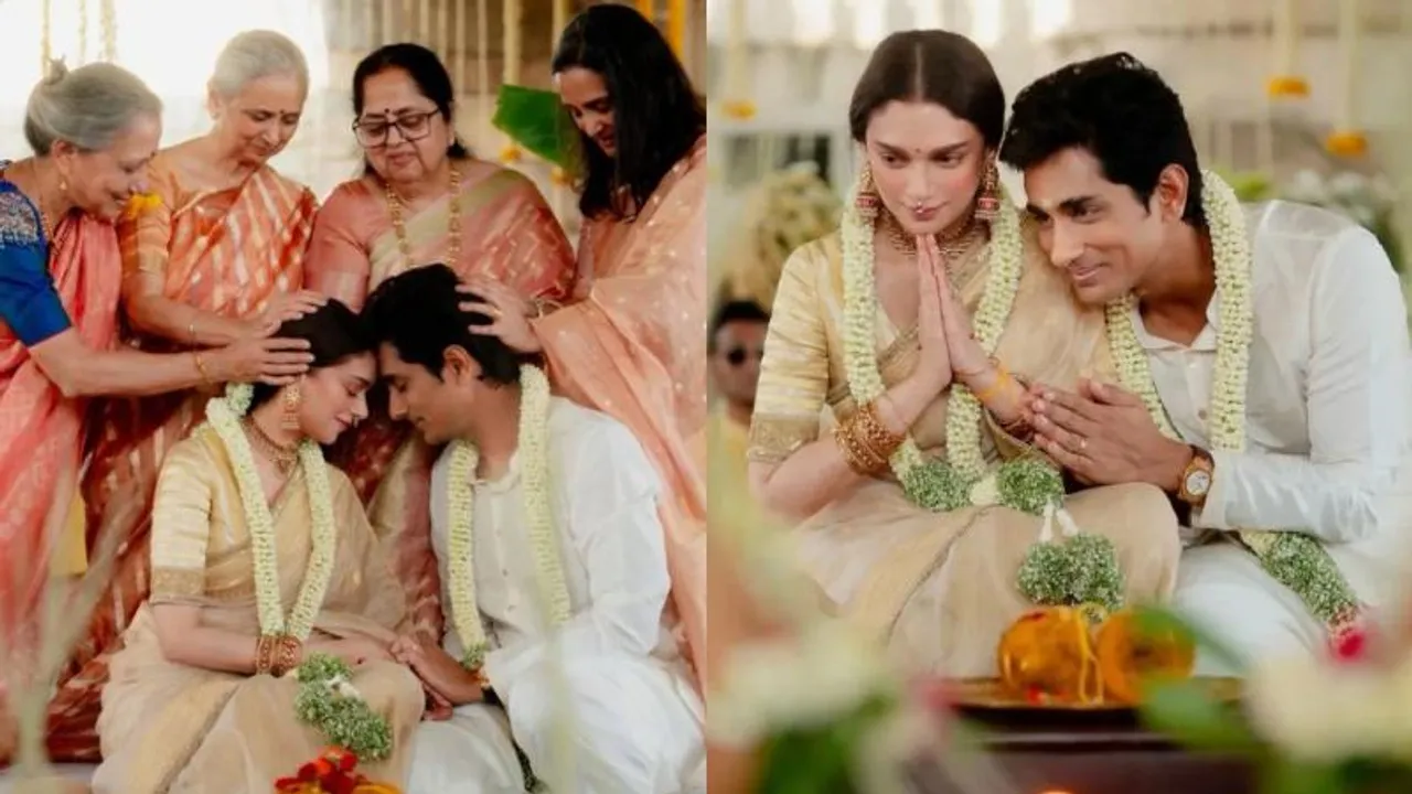 Aditi Rao Hydari: ದಾಂಪತ್ಯ ಜೀವನಕ್ಕೆ ಕಾಲಿಟ್ಟ ಸಿದ್ದಾರ್ಥ್, ಅದಿತಿ ರಾವ್ ಹೈದರಿ; ಕ್ಯೂಟ್​ ಫೋಟೋಸ್​ ಇಲ್ಲಿವೆ