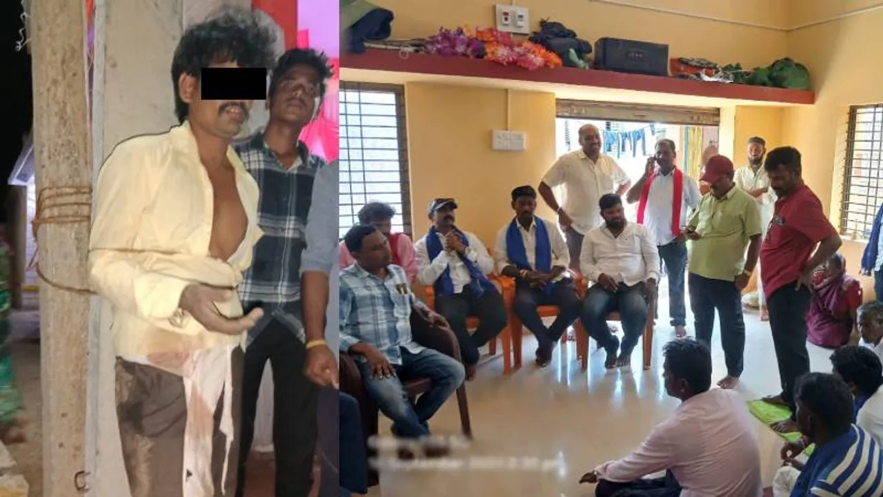 ಬಸವಣ್ಣನ ನಾಡಲ್ಲೇ ಅಸ್ಪೃಶ್ಯತೆ ಜೀವಂತ! ದೇಗುಲ ಪ್ರವೇಶಿಸಿದ ದಲಿತ ಯುವಕನಿಗೆ ಕಂಬಕ್ಕೆ ಕಟ್ಟಿ ಥಳಿತ