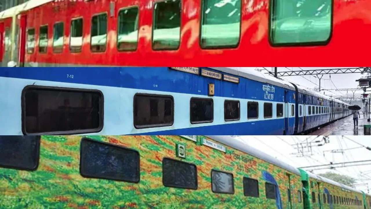ಕೆಂಪು, ನೀಲಿ, ಹಸಿರು.. ರೈಲಿನ ಬಣ್ಣಕ್ಕೂ ವೇಗಕ್ಕೂ ಇರೋ ಲಿಂಕ್‌ ಏನು? ಓದಲೇಬೇಕಾದ ಸ್ಟೋರಿ ಇದು!