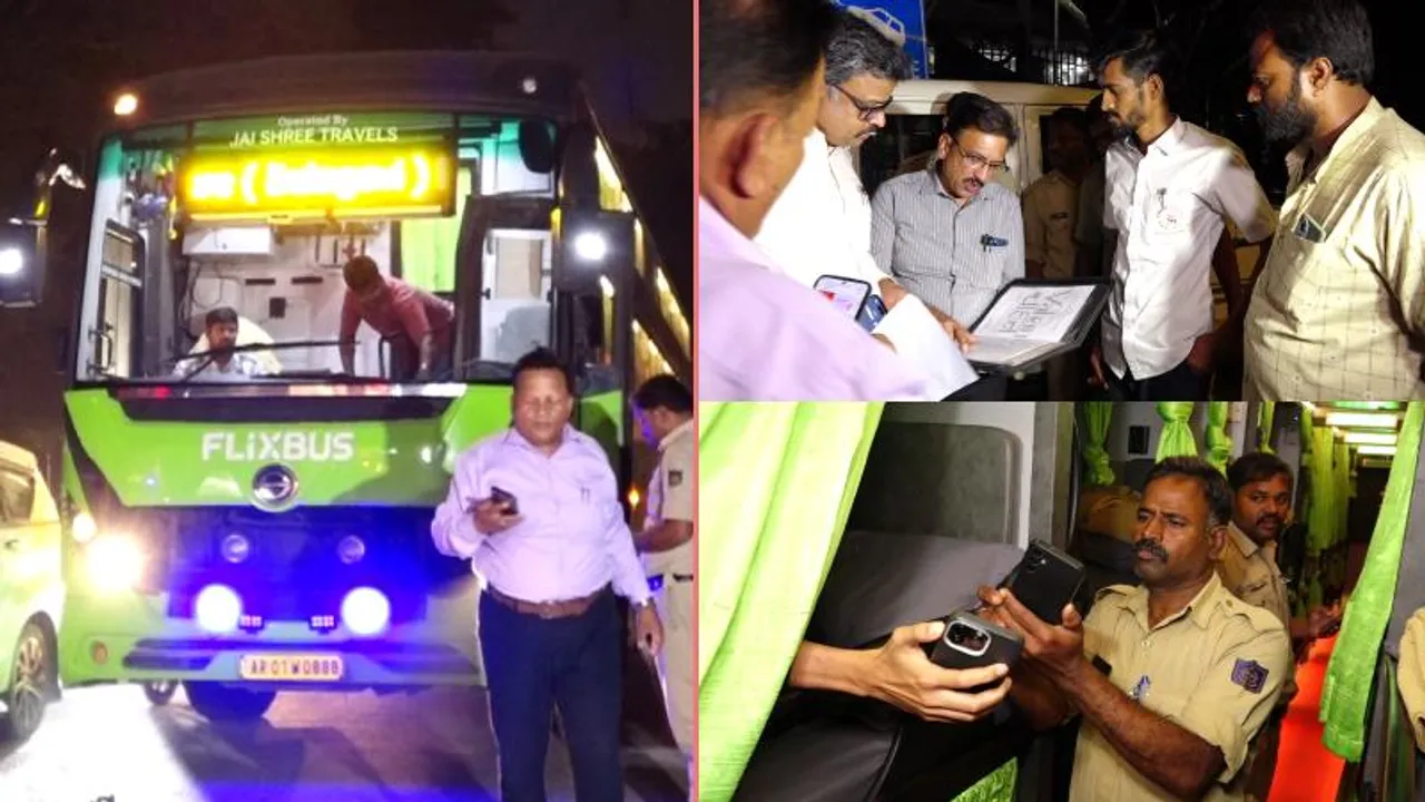 ದೀಪಾವಳಿ; ಖಾಸಗಿ ಬಸ್​ಗಳ ಸುಲಿಗೆ ಆರೋಪ.. RTO ಅಧಿಕಾರಿಗಳಿಂದ ದಿಢೀರ್ ದಾಳಿ