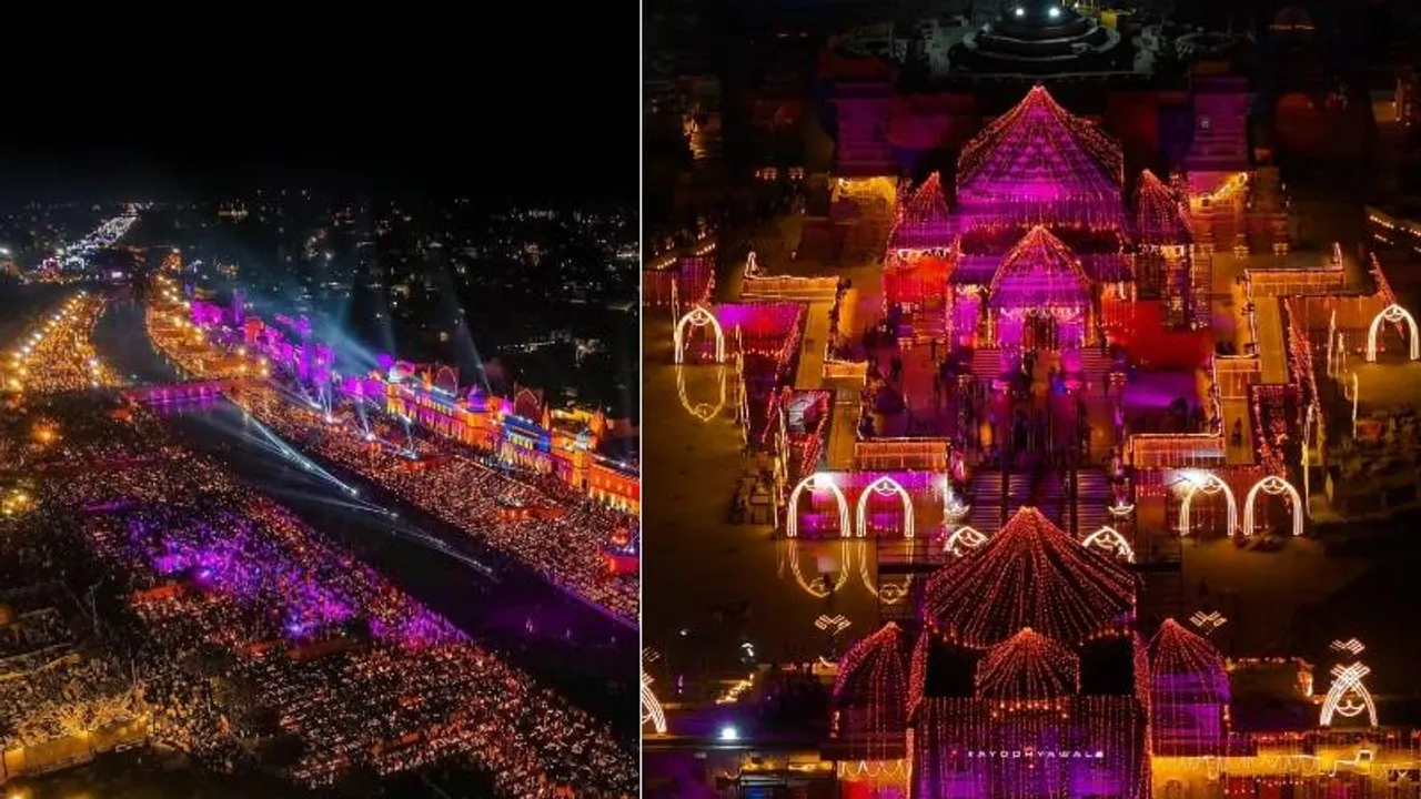 ಶ್ರೀರಾಮನ ಊರಿನಲ್ಲಿ ದೀಪಾವಳಿ ಗತವೈಭವ! ಅಯೋಧ್ಯೆಯ ಅದ್ಭುತ ಕ್ಷಣಗಳ ಫೋಟೋಗಳು..!
