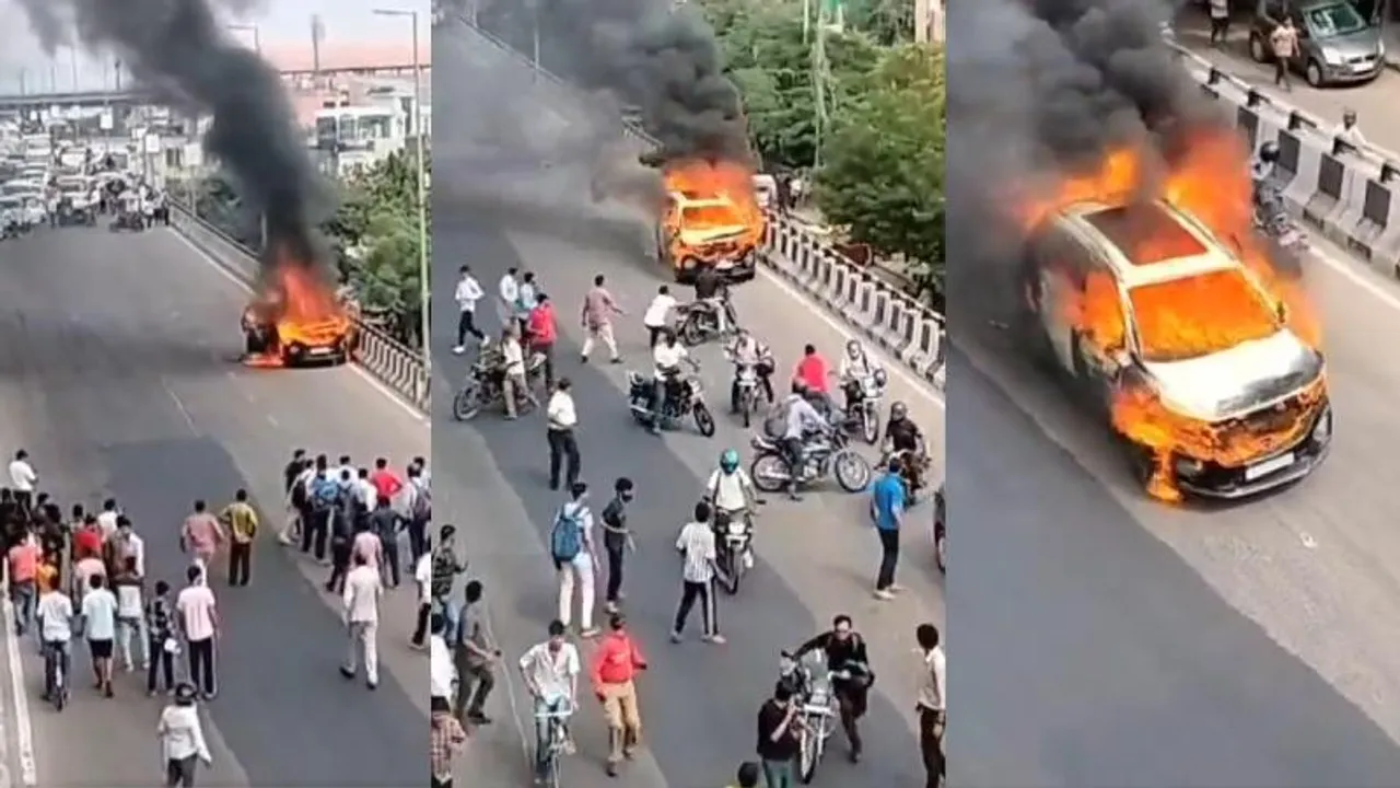 ನೋಡ ನೋಡ್ತಿದ್ದಂತೆ ಭಸ್ಮಾಸುರನಂತೆ ನುಗ್ಗಿ ಬಂದ ಕಾರು.. ಭಯಾನಕ ವಿಡಿಯೋ ಸೆರೆ!