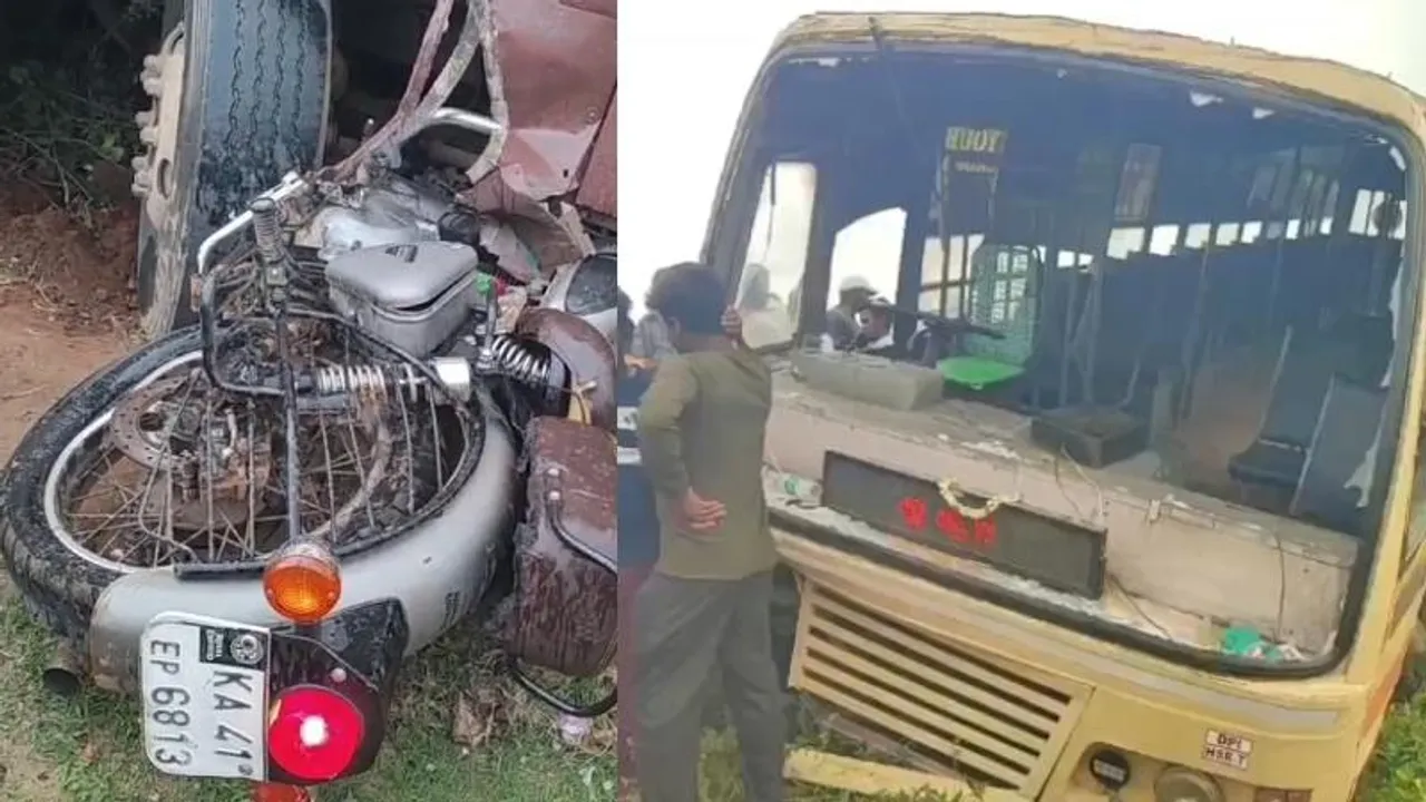 ಬುಲೆಟ್ ಕದ್ದು ಓಡುವಾಗ ಭೀಕರ ಅಪಘಾತ.. ಸಾರಿಗೆ ಬಸ್‌ಗೆ ಡಿಕ್ಕಿ; ಬೈಕ್ ಕಳ್ಳ ಸ್ಥಳದಲ್ಲೇ ಸಾವು