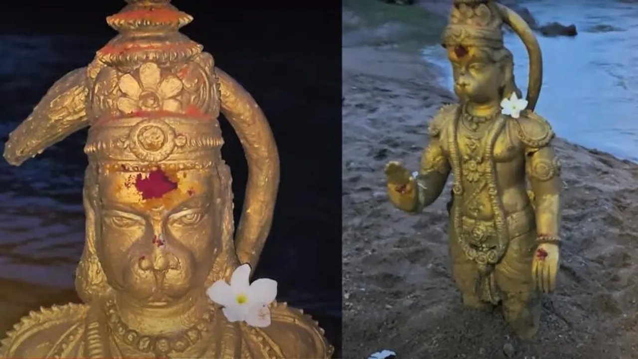 ಮಾರುತಿ ಮಹಿಮೆ.. ಪ್ರವಾಹದಲ್ಲಿ ಕೊಚ್ಚಿ ಬಂದ ಹನುಮನ ವಿಗ್ರಹದಿಂದ ಆಶ್ಚರ್ಯ, ಪವಾಡ; ಆಗಿದ್ದೇನು?
