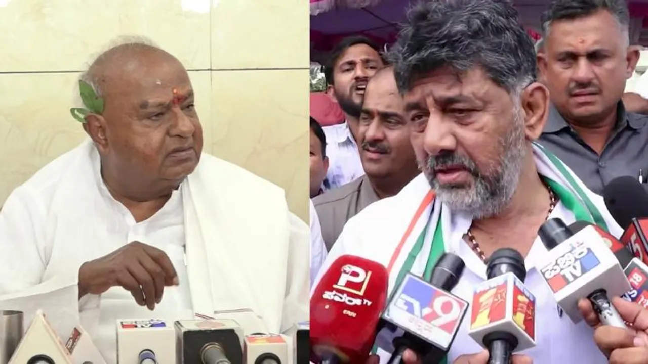 ಚನ್ನಪಟ್ಟಣ ‘ಕಣ್ಣೀರ’ ಪಾಲಿಟಿಕ್ಸ್‌ಗೆ ಬಿಗ್ ಟ್ವಿಸ್ಟ್‌.. ಡಿ.ಕೆ ಶಿವಕುಮಾರ್‌ಗೆ HD ದೇವೇಗೌಡರ ಖಡಕ್ ಸವಾಲು; ಹೇಳಿದ್ದೇನು?