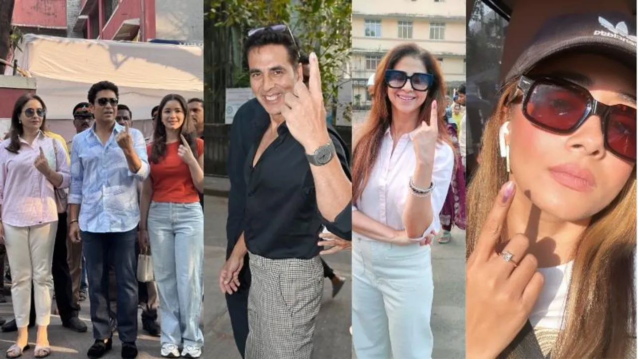 ಮಹಾರಾಷ್ಟ್ರದಲ್ಲಿ ಬಿರುಸಿನ ಮತದಾನ.. ಸಚಿನ್ ತೆಂಡೂಲ್ಕರ್​, ಅಕ್ಷಯ್ ಕುಮಾರ್ ಸೇರಿ ವೋಟ್ ಮಾಡಿದ ಸೆಲೆಬ್ರೆಟಿಗಳು ಯಾರು?