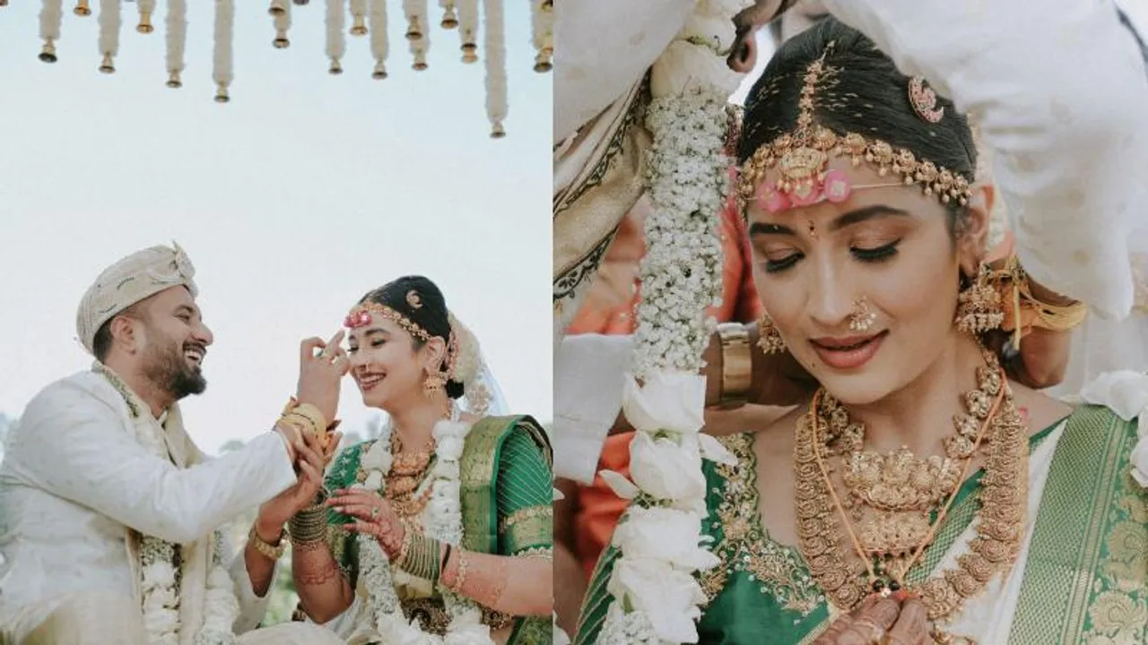 PHOTOS: ಅದ್ಧೂರಿಯಾಗಿ 2ನೇ ಮದುವೆಯಾದ ನಟಿ ಮಾನಸಾ ಮನೋಹರ್​; ಇಲ್ಲಿವೆ ಬ್ಯೂಟಿಫುಲ್ ಫೋಟೋಸ್