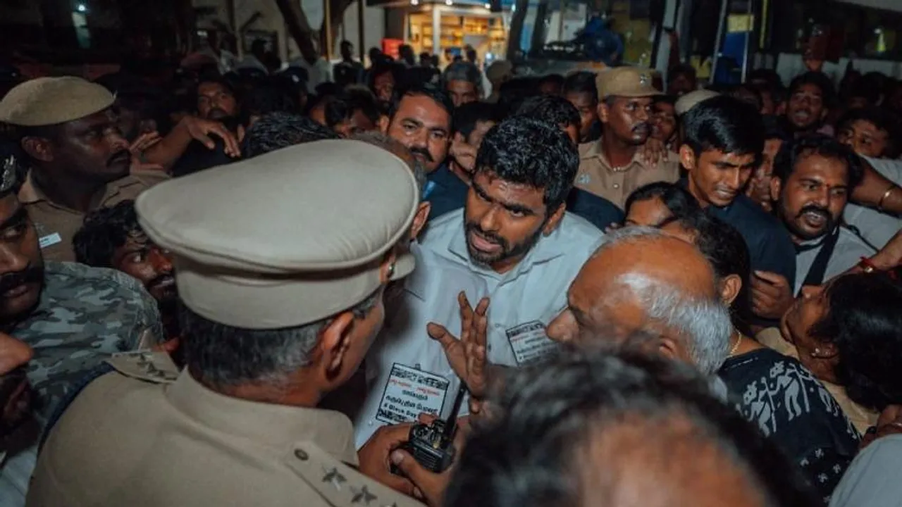 ಅಣ್ಣಾಮಲೈ ಅವರನ್ನು ವಶಕ್ಕೆ ಪಡೆದ ತಮಿಳುನಾಡು ಪೊಲೀಸರು.. ಆಗಿದ್ದೇನು..?