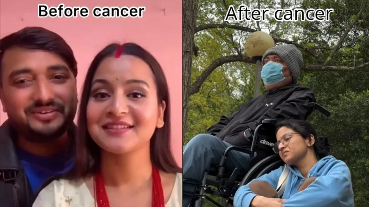 VIDEO: ಕ್ಯಾನ್ಸರ್​ ಪೀಡಿತ ಗಂಡನ ಉಳಿಸಲು ಪತ್ನಿ ಹೋರಾಟ; ಕಥೆ ಕೇಳಿ ಕಣ್ಣೀರಿಟ್ಟ ಸಾರ್ವಜನಿಕರು