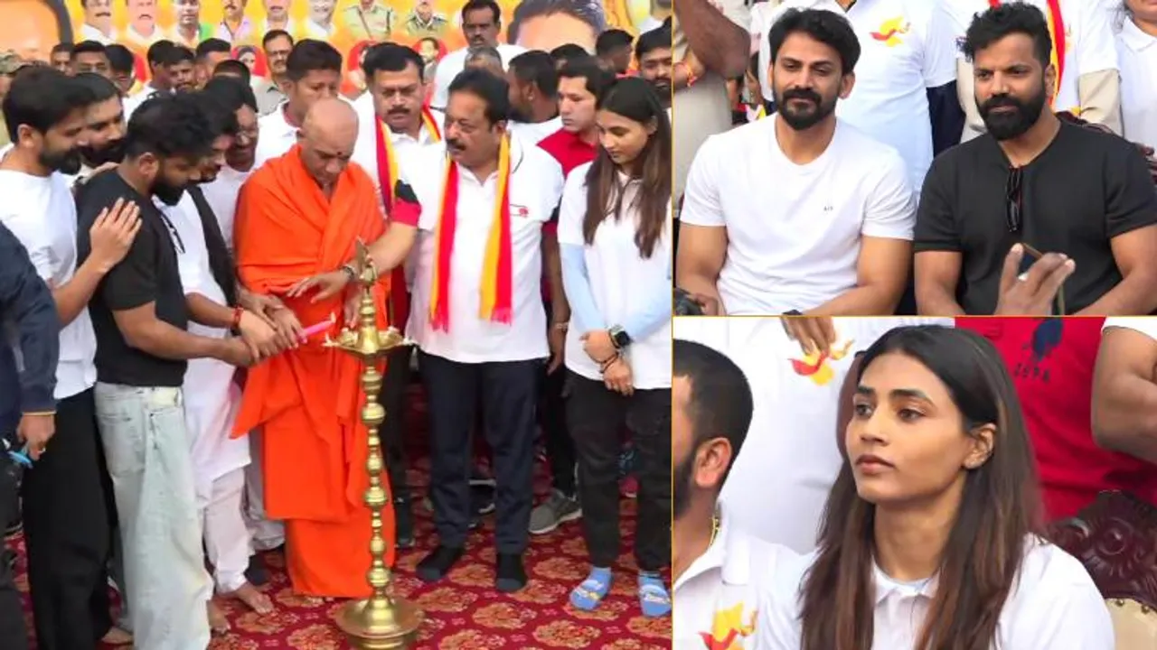 ‘ಕನ್ನಡಕ್ಕಾಗಿ ಓಟ’ ಬೃಹತ್ ಮ್ಯಾರಥಾನ್​.. ಸಾಹಿತ್ಯ ಹಬ್ಬಕ್ಕೆ ಕಿಕ್ ಕೊಟ್ಟ ಧನಂಜಯ್, ಸತೀಶ್, ಸಪ್ತಮಿ