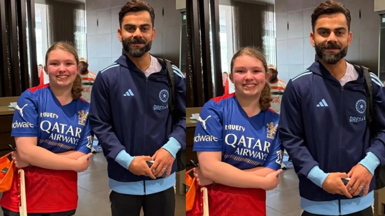 ಆಸ್ಟ್ರೇಲಿಯಾದಲ್ಲೂ RCB ಫ್ಯಾನ್ಸ್​.. ವಿರಾಟ್​ ಕೊಹ್ಲಿ ಜೊತೆ ಜೆರ್ಸಿ ಧರಿಸಿ ಯುವತಿ ಕ್ಯೂಟ್ ಫೋಟೋ