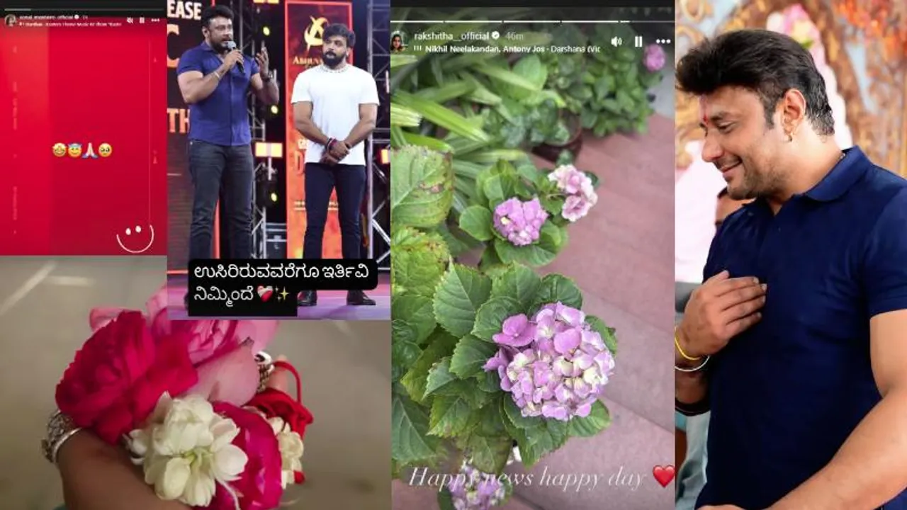 ನಟ ದರ್ಶನ್​ಗೆ​ ಜಾಮೀನು; ಸ್ಯಾಂಡಲ್​ವುಡ್​ ತಾರೆಯರು ಫುಲ್​ ಖುಷ್