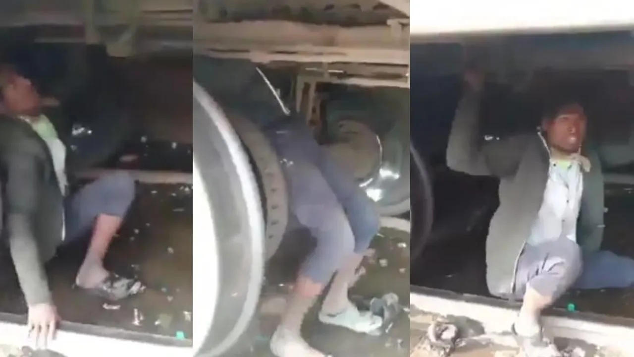 ಹಣವಿಲ್ಲದೇ 290 km ರೈಲಿನಲ್ಲಿ ಪ್ರಯಾಣ ಮಾಡಿದ ಯುವಕ; ವಿಡಿಯೋ ನೋಡಿದ್ರೆ ಬೆಚ್ಚಿ ಬೀಳ್ತೀರಾ!