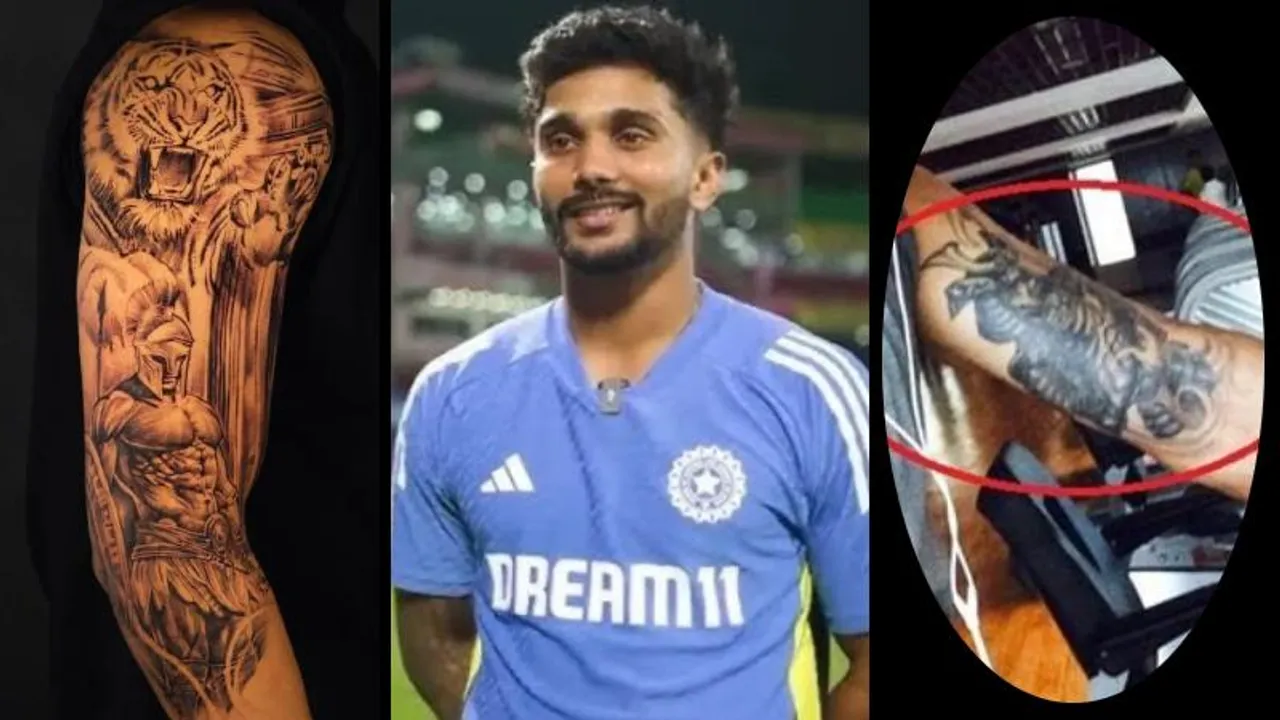 ಕೊಹ್ಲಿಯಂತೆ ನಿತೀಶ್ ಕುಮಾರ್​ ದೇಹದ ಮೇಲೆ ಟ್ಯಾಟೂ.. ಹುಲಿ, ಯೋಧನ ಚಿತ್ರದ ಹಿಂದಿನ ರಹಸ್ಯ?