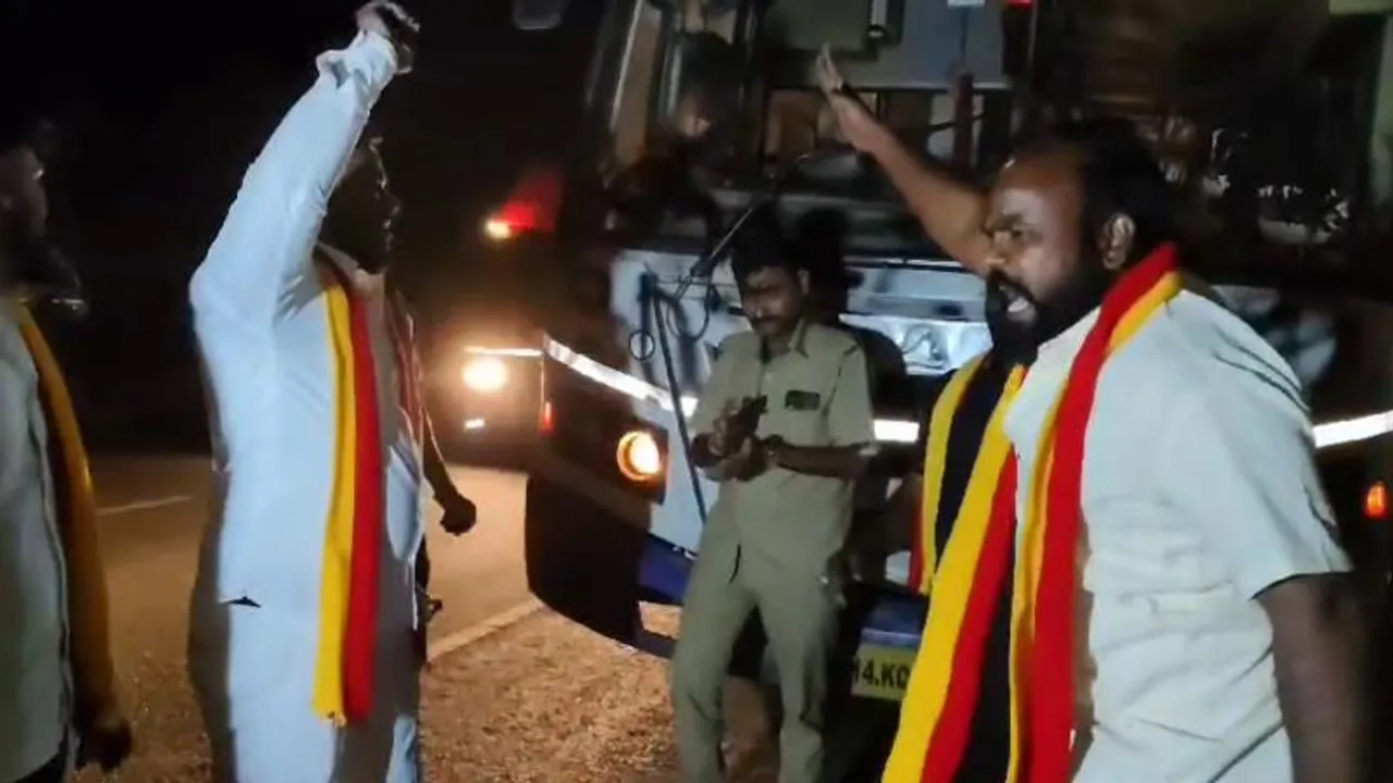 ಕನ್ನಡ ಮಾತಾಡಿದ್ದಕ್ಕೆ KSRTC ಕಂಡಕ್ಟರ್ ಮೇಲೆ ಹಲ್ಲೆ.. ಕರ್ನಾಟಕ ಸೇನೆಯಿಂದ ಪಾಠ